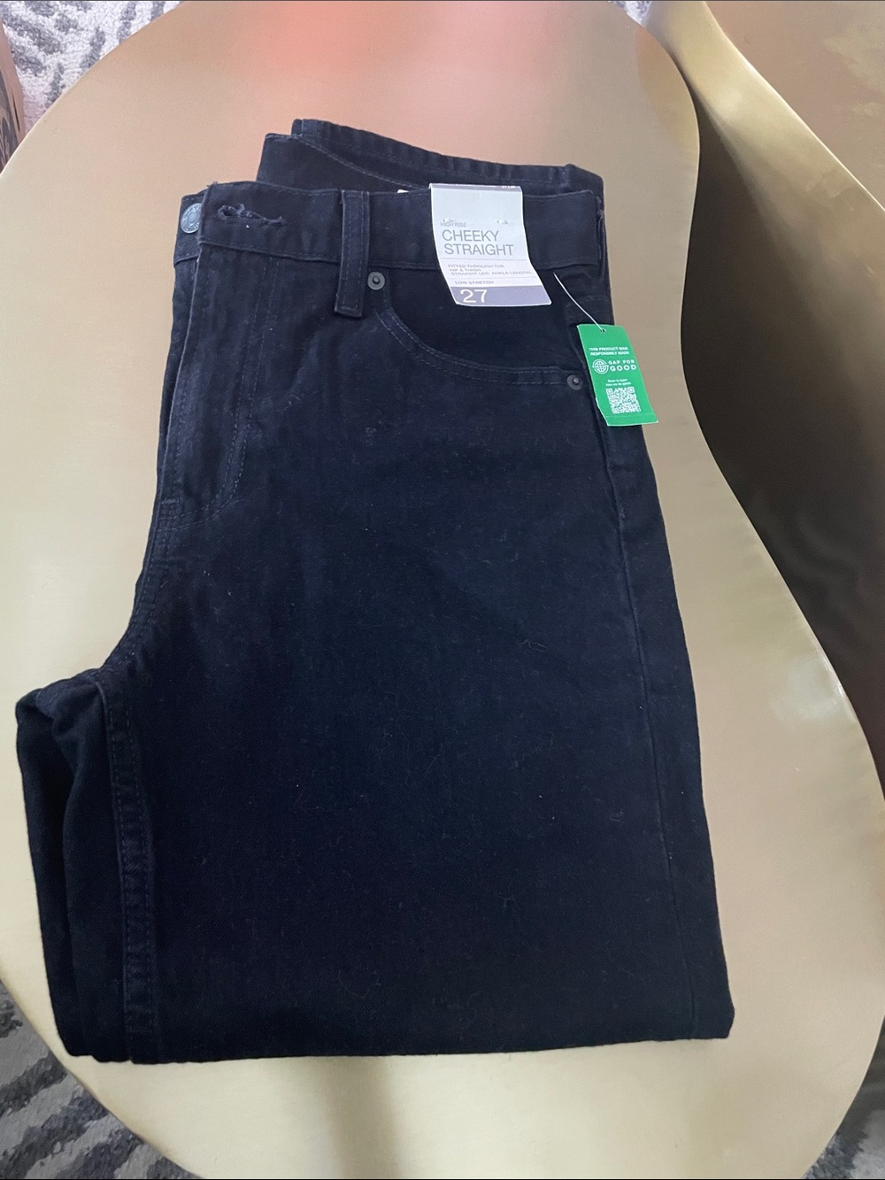 Gap Cheeky Straight Pants - Black